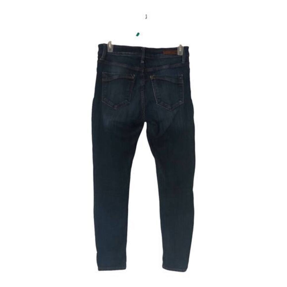 Express Jeans Womens Mid-rise Denim Legging Skinny Leg Jeans Dark Blue Size 2s - Picture 2 of 5